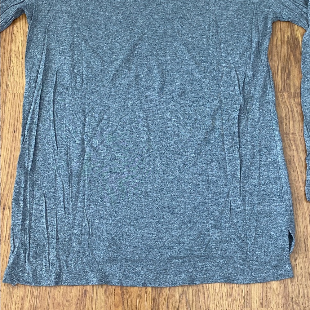 Madewell Heather Gray Long Sleeve Pocket Tee - Picture 8 of 11